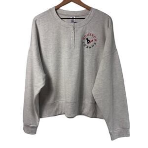 HOUSTON TEXANS NFL TEAM GREY WOMEN LONG SLEEVE SIZE XX-LARGE NEW WITH TAGS